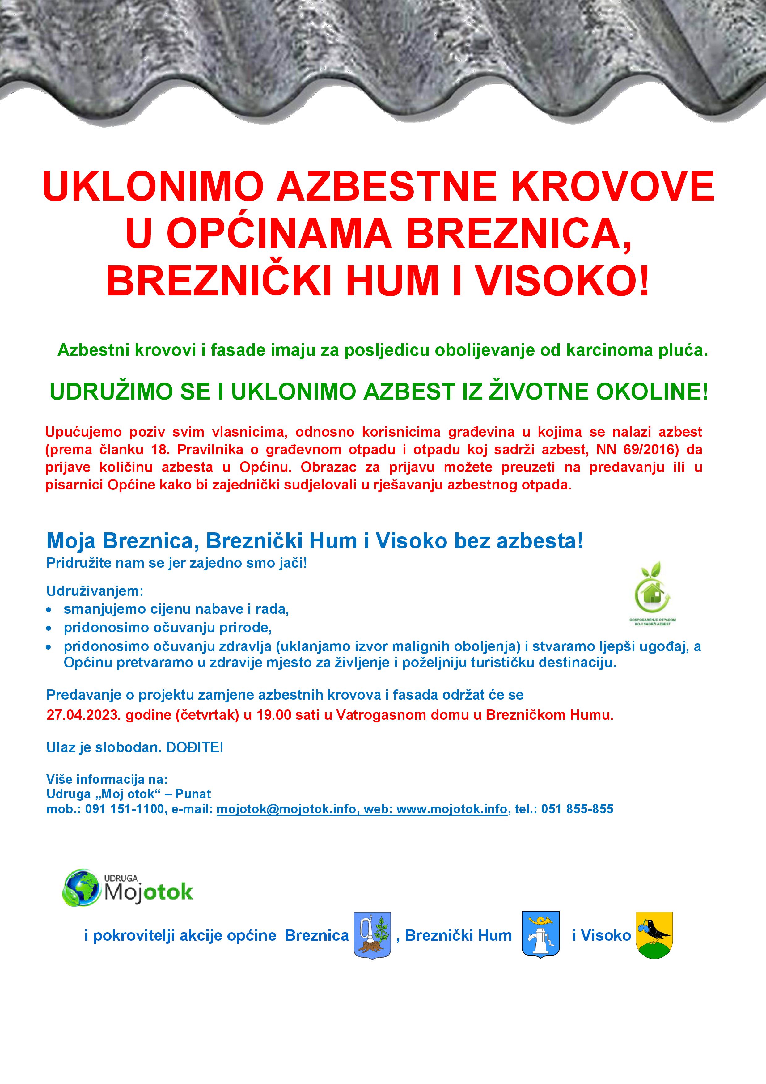 ZAMJENA AZBESTNIH KROVOVA Breznica Breznički Hum Visoko 2
