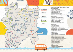 Citanje na kotacima ruta kombija